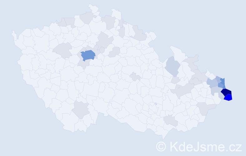 Jméno: 'Urszula', počet výskytů 121 v celé ČR