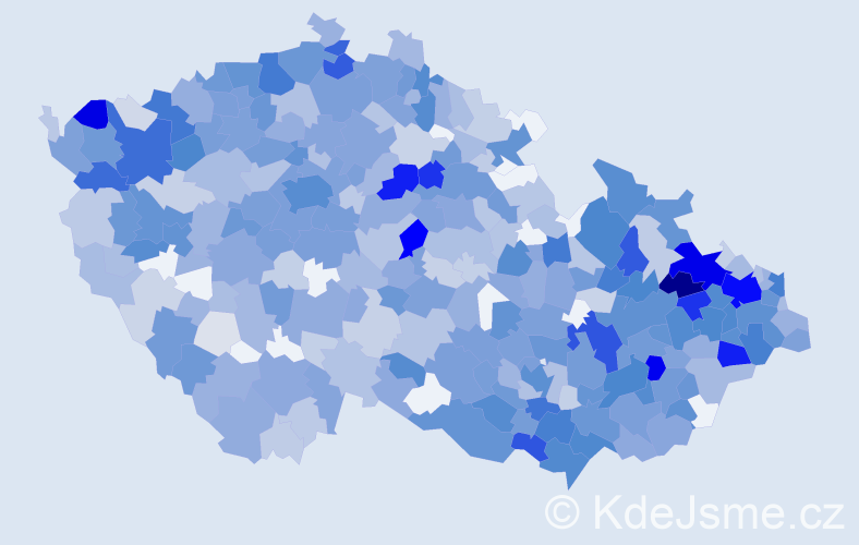 Jméno: 'Bedřiška', počet výskytů 1440 v celé ČR