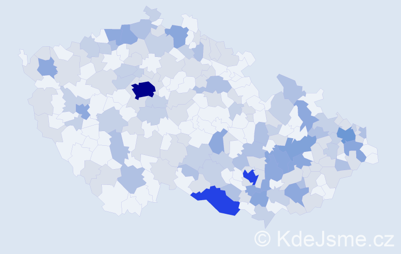 Jméno: 'Vlastimír', počet výskytů 289 v celé ČR