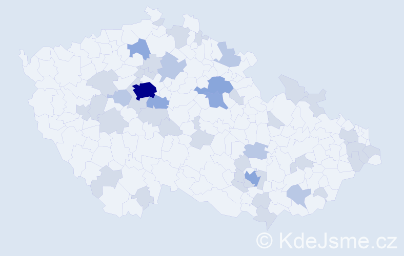 Jméno: 'Dorotea', počet výskytů 77 v celé ČR
