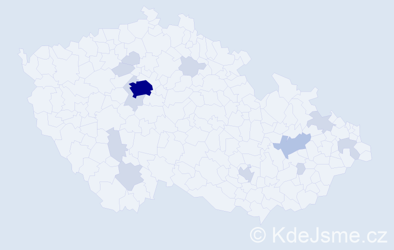 Jméno: 'Bojana', počet výskytů 28 v celé ČR