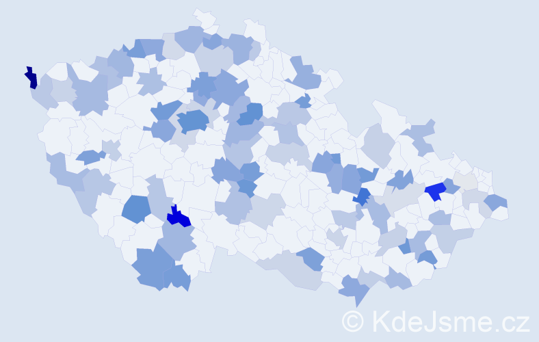 Jméno: 'Petronila', počet výskytů 156 v celé ČR