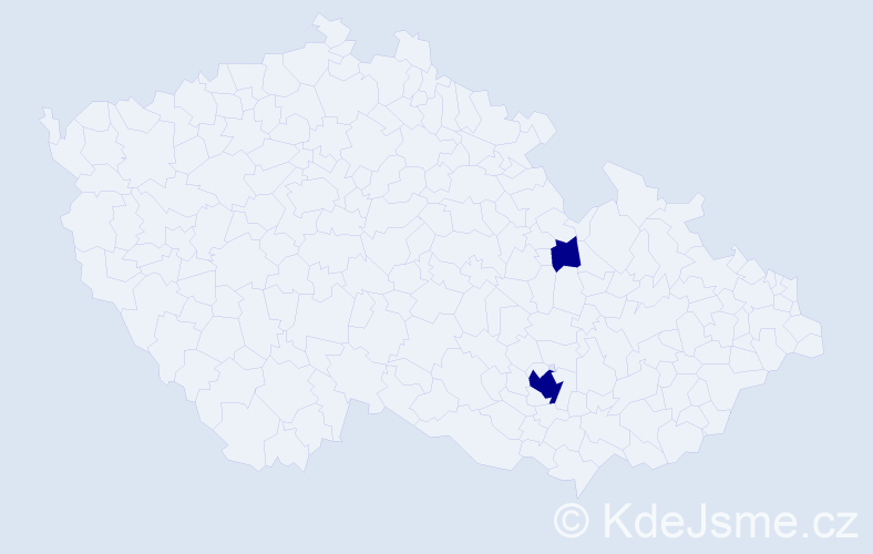 Jméno: 'Kennedy', počet výskytů 2 v celé ČR
