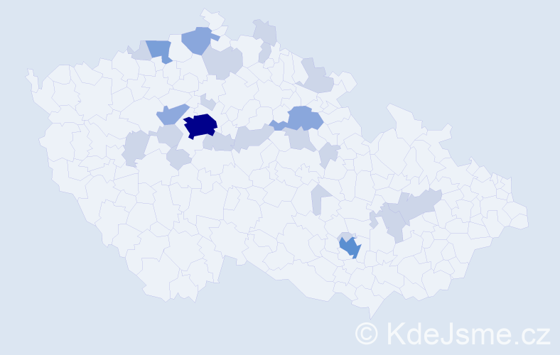 Jméno: 'Oliva', počet výskytů 49 v celé ČR