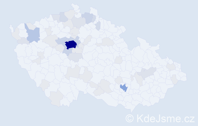 Jméno: 'Semen', počet výskytů 132 v celé ČR