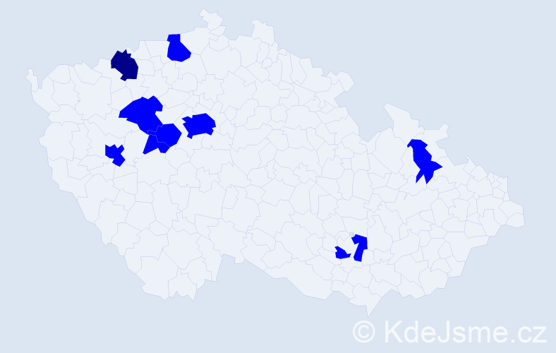 Jméno: 'Viet Hai', počet výskytů 10 v celé ČR