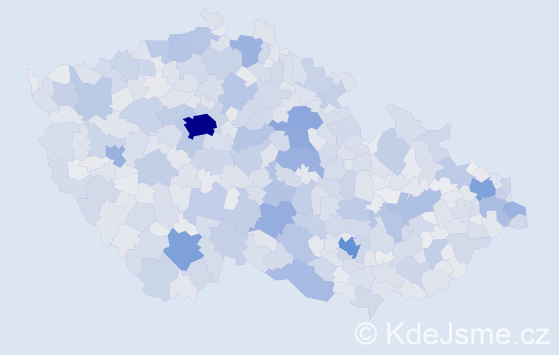 Jméno: 'Bohuslav', počet výskytů 12215 v celé ČR