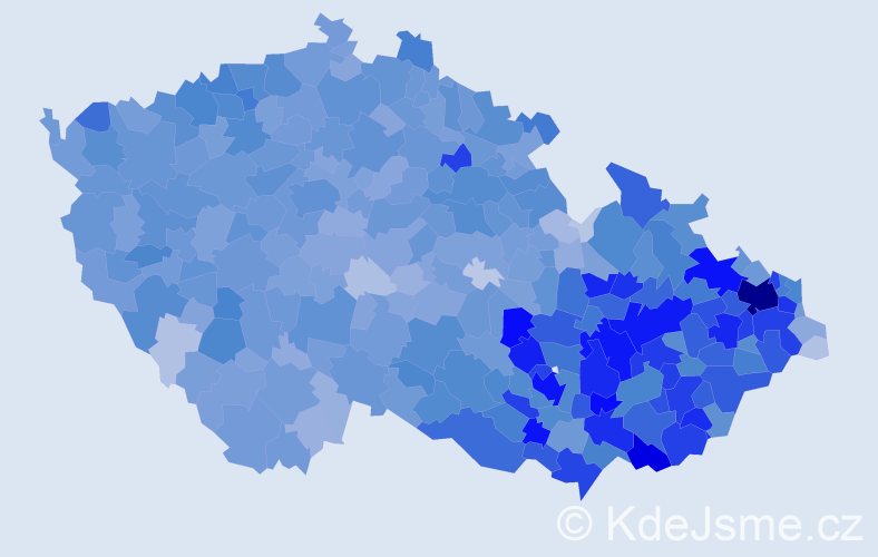 Jméno: 'Dušan', počet výskytů 15125 v celé ČR
