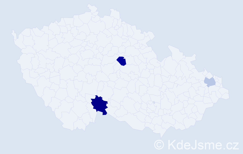 Jméno: 'Venanc', počet výskytů 4 v celé ČR