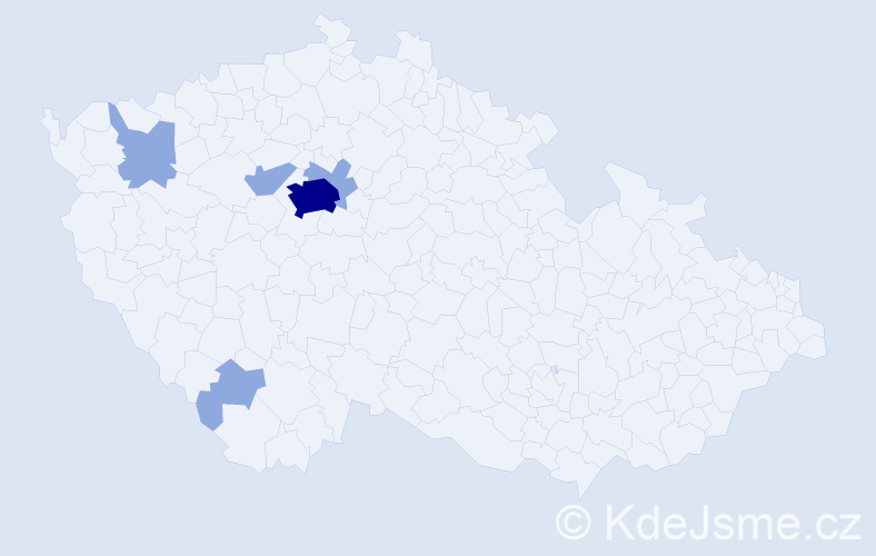 Jméno: 'Valerija', počet výskytů 10 v celé ČR
