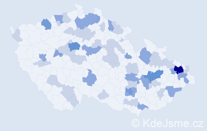 Jméno: 'Radimír', počet výskytů 110 v celé ČR