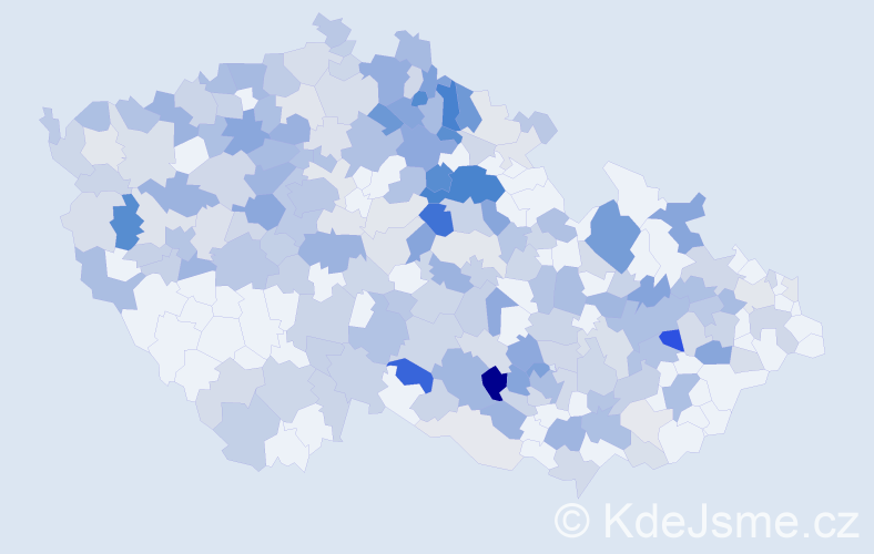 Jméno: 'Dobroslav', počet výskytů 458 v celé ČR