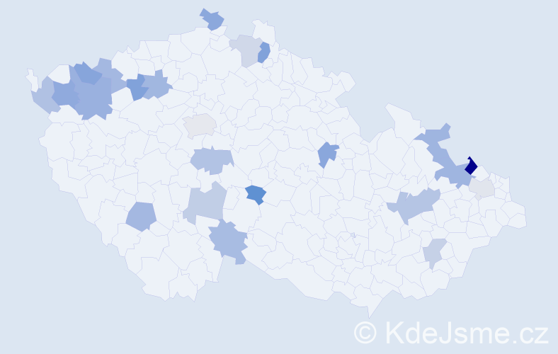 Jméno: 'Gerd', počet výskytů 31 v celé ČR