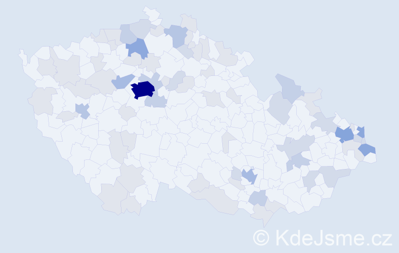 Jméno: 'Halka', počet výskytů 159 v celé ČR