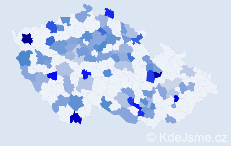 Jméno: 'Oksana', počet výskytů 159 v celé ČR