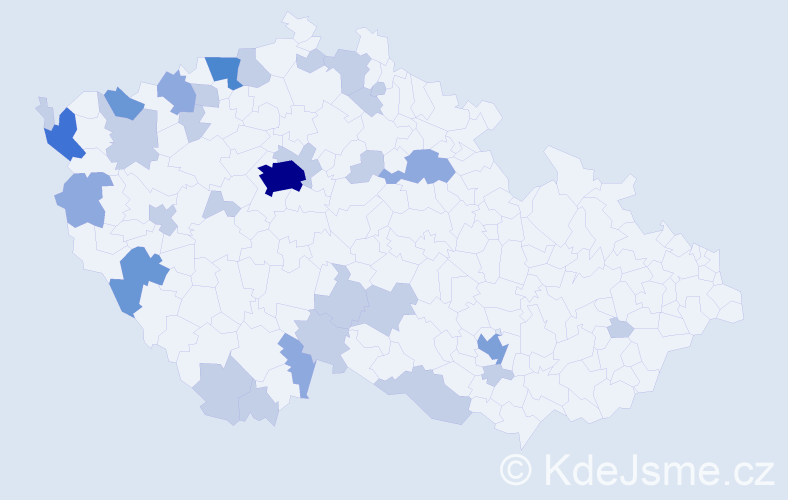 Jméno: 'Loi', počet výskytů 62 v celé ČR