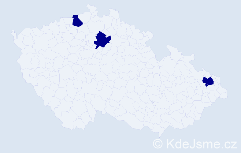 Jméno: 'Trong Tan', počet výskytů 3 v celé ČR
