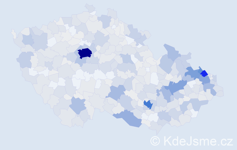 Jméno: 'Hubert', počet výskytů 1247 v celé ČR