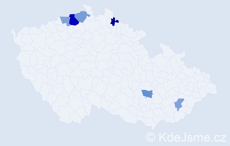 Jméno: 'Eduárd', počet výskytů 9 v celé ČR