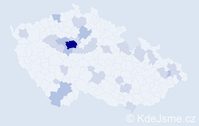 Jméno: 'Bella', počet výskytů 55 v celé ČR