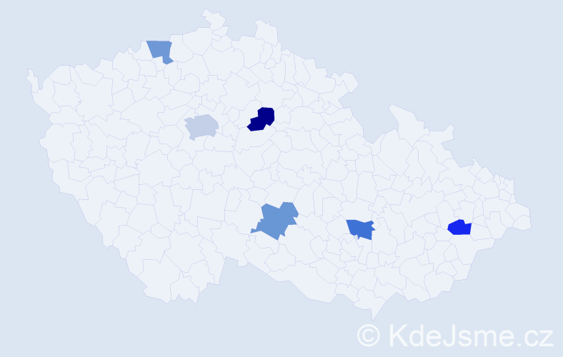Jméno: 'Bertram', počet výskytů 7 v celé ČR