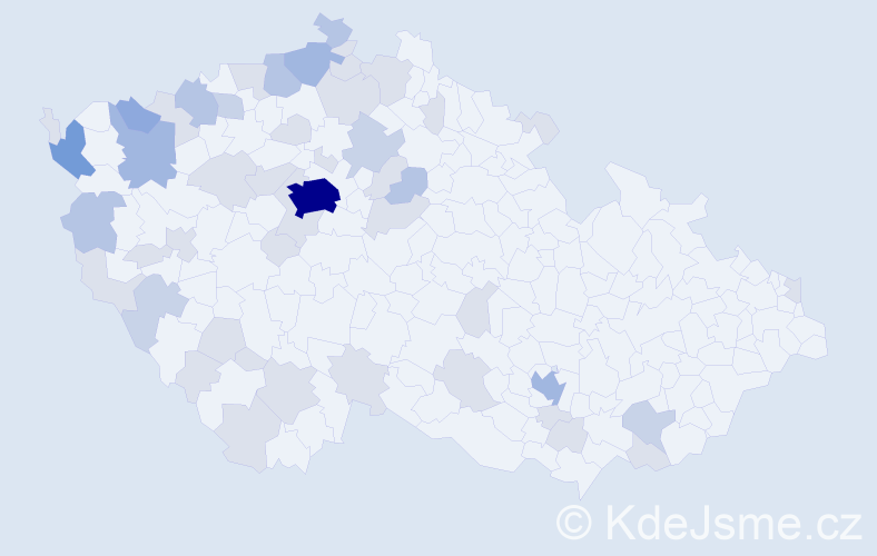 Jméno: 'Dong', počet výskytů 105 v celé ČR
