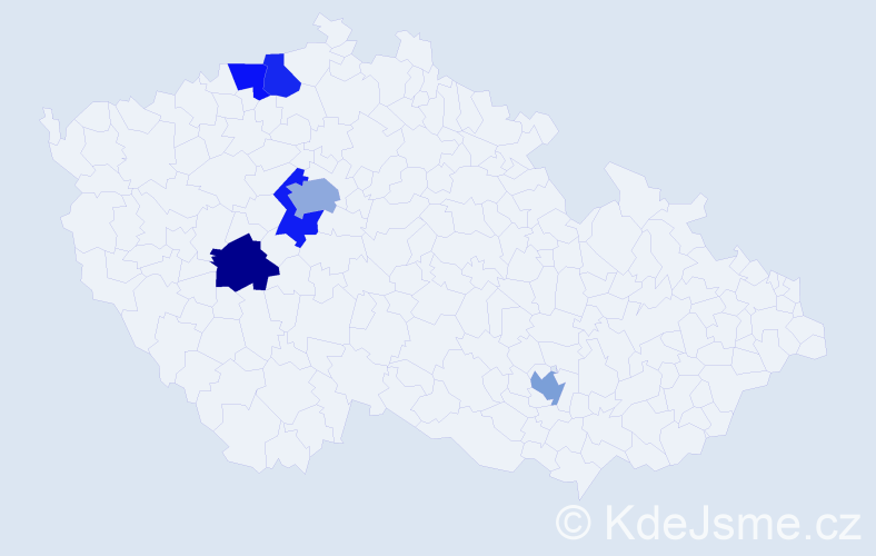 Jméno: 'Enis', počet výskytů 7 v celé ČR