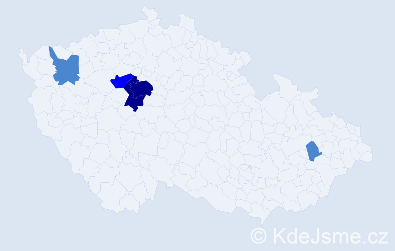 Jméno: 'Vasko', počet výskytů 10 v celé ČR