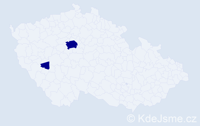 Jméno: 'Marioara', počet výskytů 2 v celé ČR