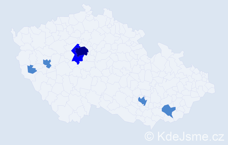 Jméno: 'Sofja', počet výskytů 9 v celé ČR