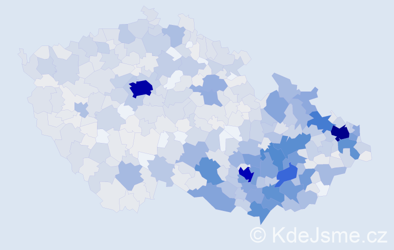 Jméno: 'Drahomír', počet výskytů 2085 v celé ČR