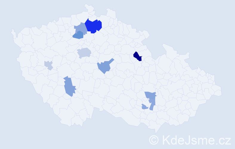 Jméno: 'Enkhbat', počet výskytů 18 v celé ČR