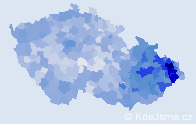 Jméno: 'Karla', počet výskytů 7547 v celé ČR