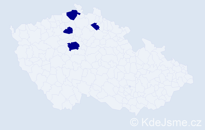 Jméno: 'Elijáš', počet výskytů 4 v celé ČR