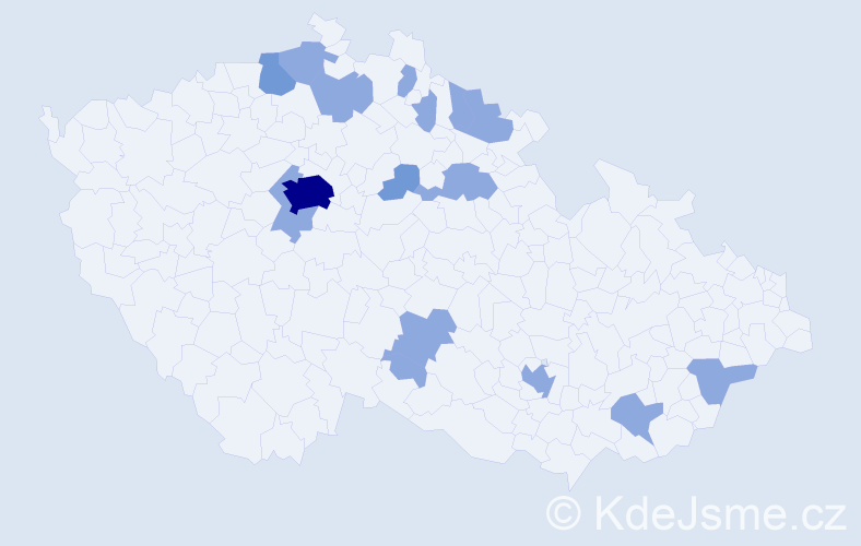 Jméno: 'Marijana', počet výskytů 23 v celé ČR