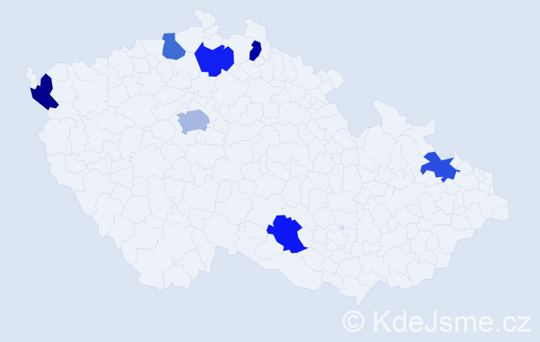 Jméno: 'Duc Hoan', počet výskytů 8 v celé ČR