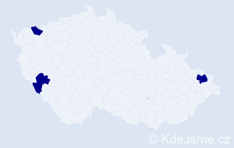 Jméno: 'Huy Minh', počet výskytů 3 v celé ČR