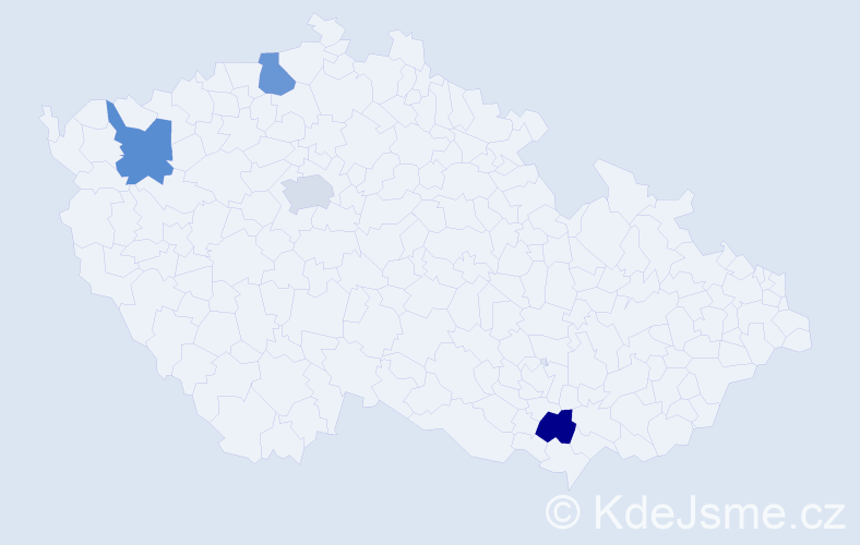 Jméno: 'Enrigue', počet výskytů 4 v celé ČR