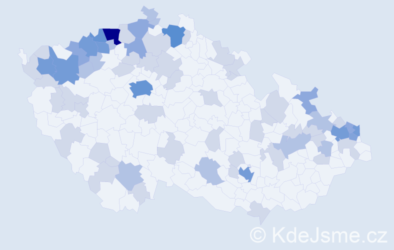 Jméno: 'Gerta', počet výskytů 151 v celé ČR