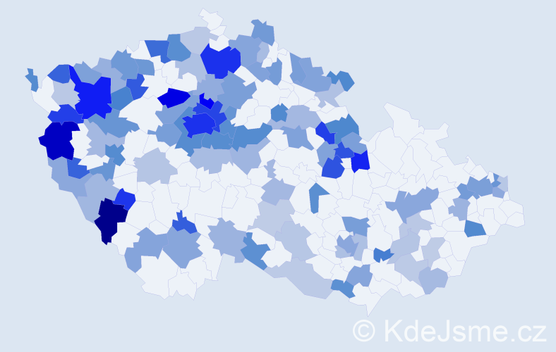 Jméno: 'Jurij', počet výskytů 237 v celé ČR