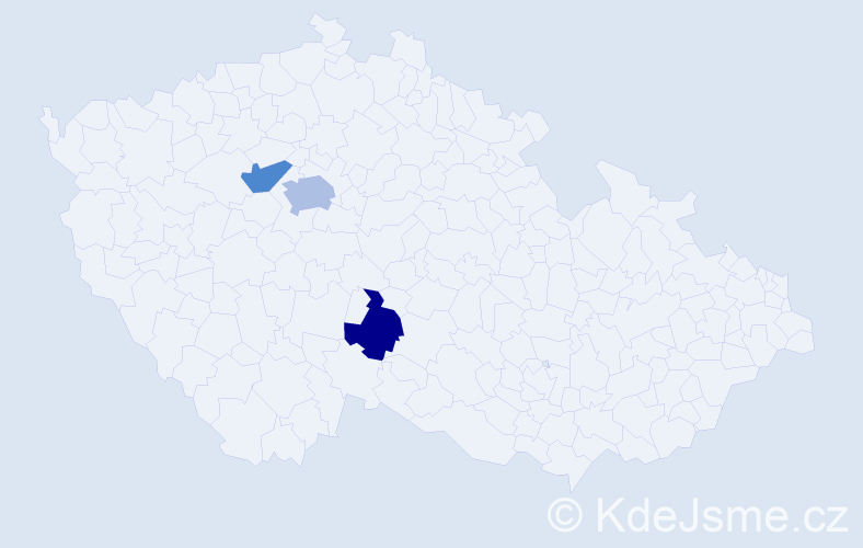 Jméno: 'Smiljana', počet výskytů 4 v celé ČR