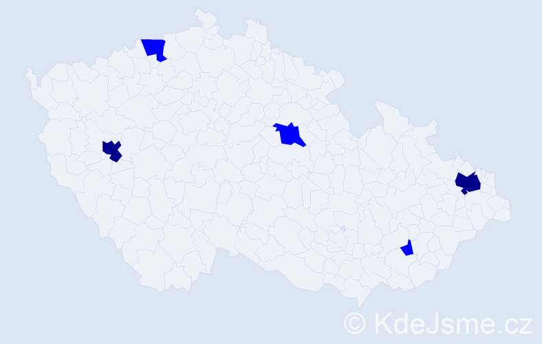 Jméno: 'Xuan An', počet výskytů 7 v celé ČR
