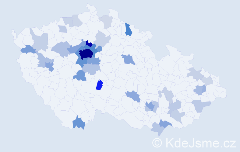 Jméno: 'Goran', počet výskytů 157 v celé ČR