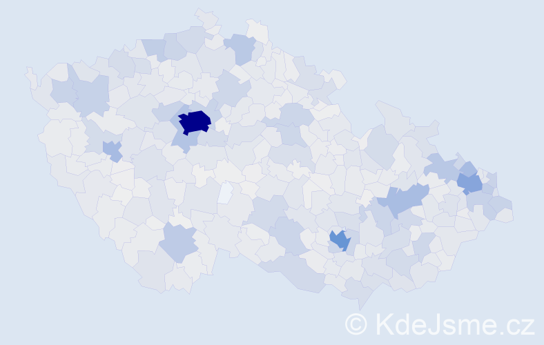 Jméno: 'Vilém', počet výskytů 6701 v celé ČR