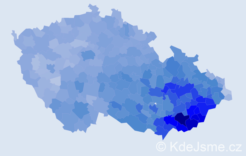 Jméno: 'Ludmila', počet výskytů 81709 v celé ČR