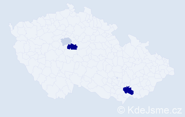 Jméno: 'Alex Kristián', počet výskytů 3 v celé ČR