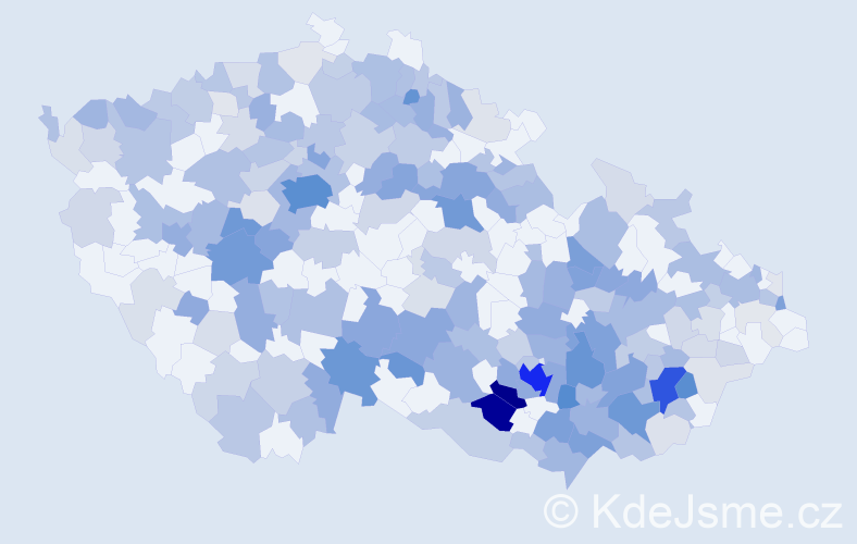 Jméno: 'Milana', počet výskytů 604 v celé ČR
