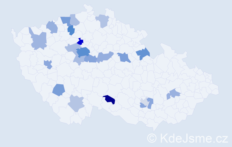 Jméno: 'Grygoriy', počet výskytů 46 v celé ČR