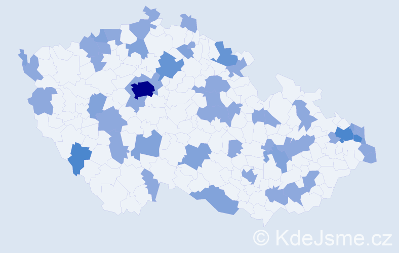 Jméno: 'Zikmund', počet výskytů 83 v celé ČR