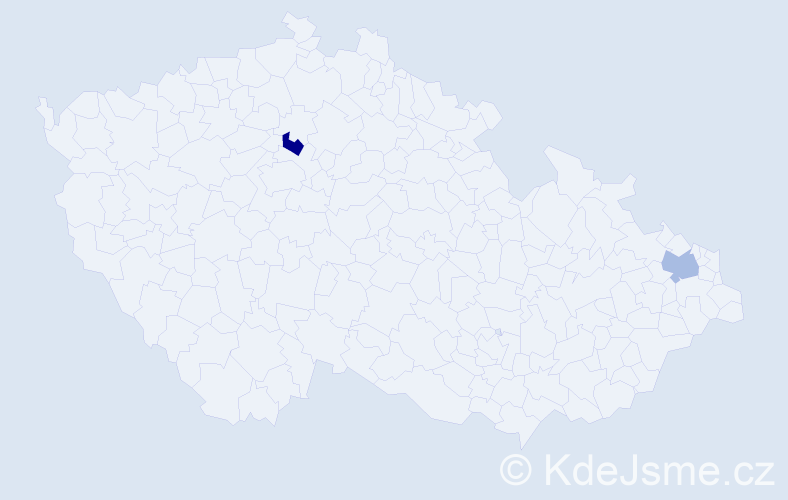 Jméno: 'Reis', počet výskytů 2 v celé ČR